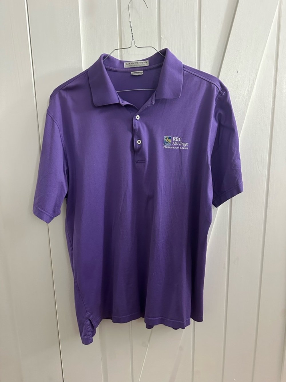 RBC Heritage Presented by Boeing Purple Golf Polo Shirt - Size L